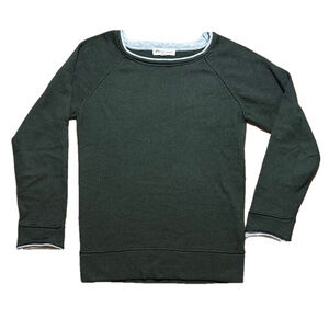 Appaman Size 10 Grey Layered Dark Green Sweater Wool Blend